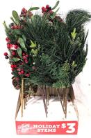 New Store Display With 18 Holiday Stems, Approx 20" Long