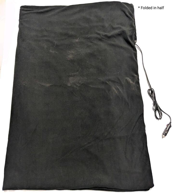 New Fleece 12V DC Electric Warming Car Blanket, 42" &times; 60" (Packaging Tore in Transit, Slightly Dusty)