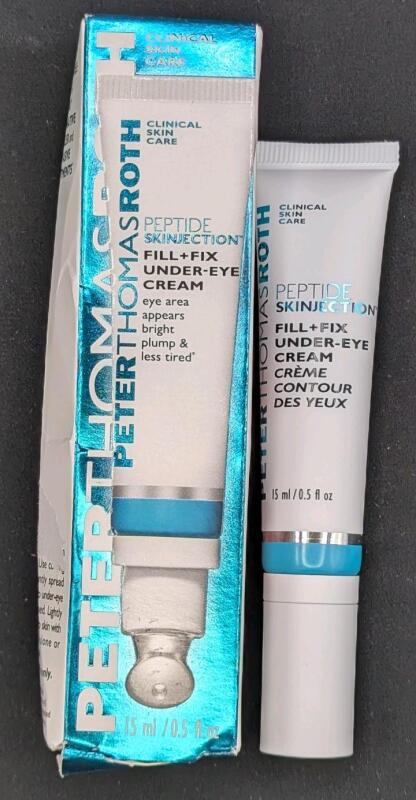[See Desc] PETER THOMAS ROTH Peptide Skinjection Fill + Fiz Under-Eye Cream, 15ml