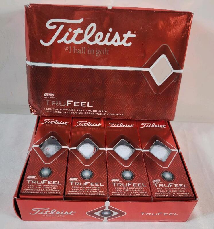 New - One Dozen (12) Titleist TruFeel White Golf Balls