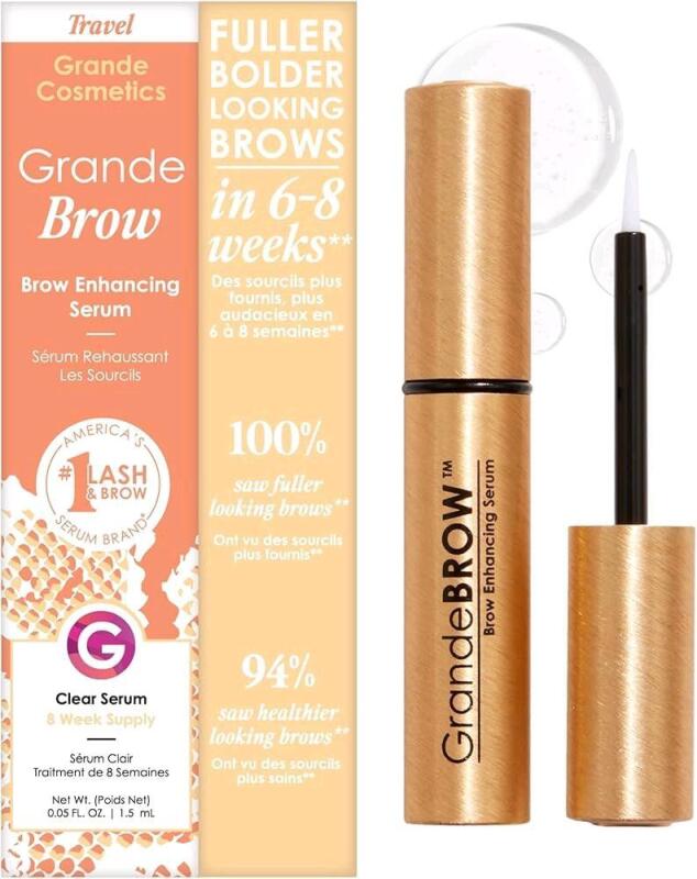 New Grande Cosmetics GRANDE BROW Brow Enhancing Clear Serum, 1.5ml - 8 Week Supply