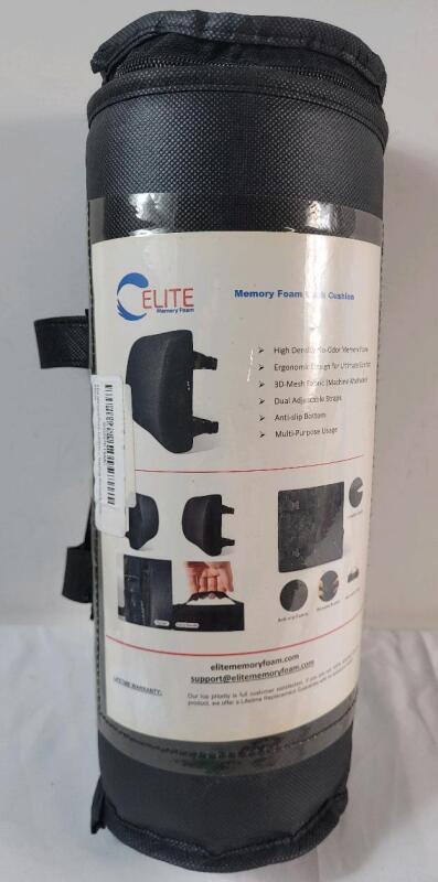 New - Elite Memory Foam Back Cushion , Machine Washable
