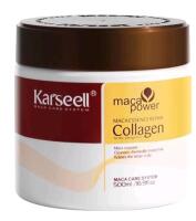 New Sealed Karseell Maca Power Collagen Hair Mask for Dry Damaged Hair Deep Repair Conditioning Hair Treatment Argan Oil Collagen Essence for All Hair Types, 500ml