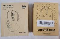 As New - Two (2) Wireless Computer Gaming Mouse . Both Include Nano Receiver
