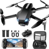 New Blinory X60 Drone with Camera, 2K HD FPV Drone with Brushless Motor, Altitude Hold, Gesture Selfie, One Key Take Off/Landing, 3D Flips, Waypoint Fly, 2 Batteries, Foldable Mini Drones for Kids and Beginners