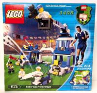 LEGO Super Sports Coverage 3408 Building Toy With Extra Mini-Figs in Damaged Box, May Not Be Complete, Lot Sold As-Is