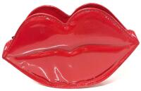 Vintage 1990s MOSCHINO Perfumes Red Lips Shaped Pop Art Clutch Bag, 8.5" &times; 2" &times; 5.25" Tall