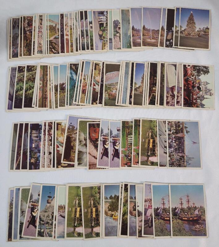 **RARE** Vintage 1965 Donruss DISNEYLAND " Visit Disneyland in '65 " Trading Cards . 110+ Trading Cards . Not a Complete Set , Will include some Doubles .