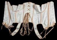 New Size XL Women's Victorian-Style Boned Corset Bedecked In Ribbons