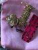 Champagne Rhinestone Crystal Encrusted Alloy Cute Dachshund Dog Brooch/ Pendant Tagged Betsey Johnson 2 x1.25&rsquo;&rsquo; approximate - 6