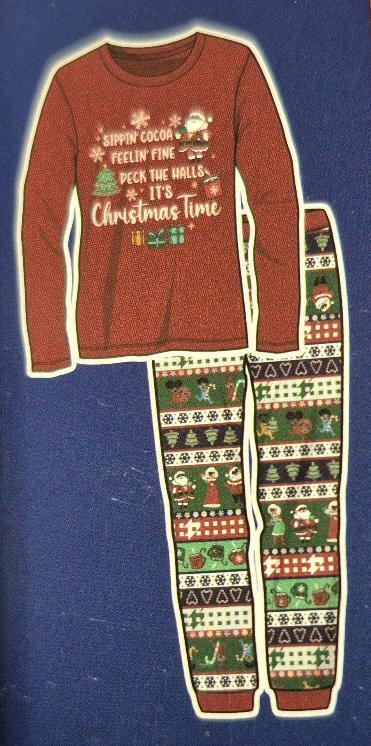 New sz M(8/10y) Kid's Christmas PJ Set