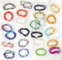 24 New 2-Packs Child-Size Beaded Elastic Bracelets (48 in Total)