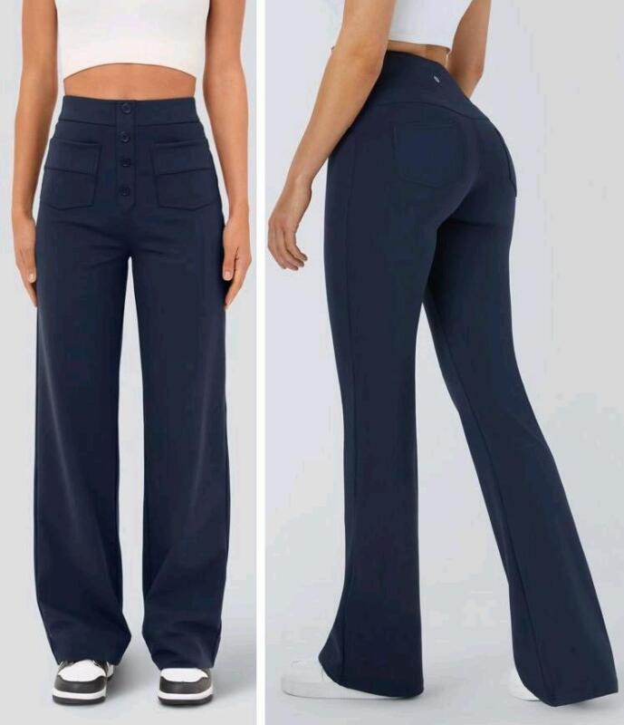 New Size Med Petite Women's HALARA Halo Tek Air Pants With Four-Way Stretch & Sidt, Breathable Fabric (Retails Over $50)