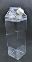 New Neat Clear Cream Container With Removable Top For Easy Filling, 9.5" Tall, Plastic Construction