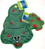 2 New Dog Toys With Squeakers : Evergreen Christmas Tree Crinkle Flattie Toy 13.75" Long & Christmas Tree Plush Toy 6" Long