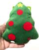2 New Dog Toys With Squeakers : Evergreen Christmas Tree Crinkle Flattie Toy 13.75" Long & Christmas Tree Plush Toy 6" Long - 2