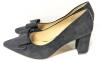 New Size 43 Women's Suede Bow Detail Block Heel Pumps - 4