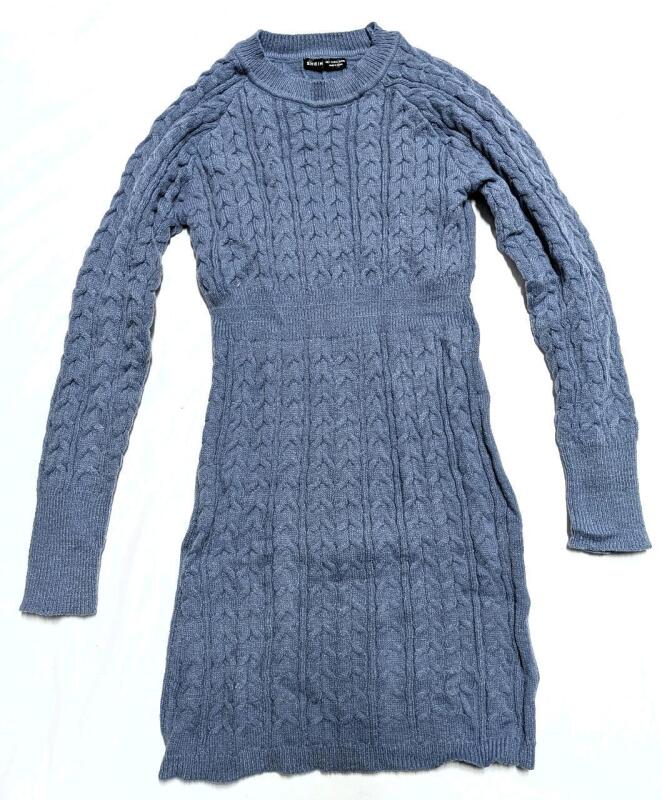 New Size LG Women's Knitted Sweater Dress