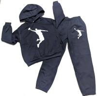 New Size 9Y Boy's Basketball Print Hoodie & Jogging Pants Combo