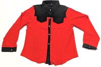 New Size LG Men's Western Cowboy-Style Dress Shirt