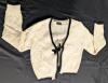 New Size Med Women's Bow Tie Front Cropped Cardigan Sweater - 2