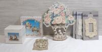 Lot of Vintage 90s Wall Decorations & Statues | Largest Decoration Measures 12" Tall, 9&frac12;" Wide