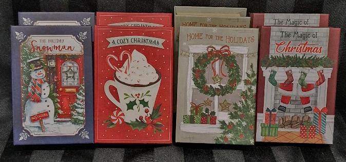 8 New Christmas Mini Boxes 4" Tall