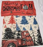 6 New Christmas Decorative Pillow Covers - 4x 17 by 17", 1x 17.5" by 17.5" & 1x 15.5 by 15.5"