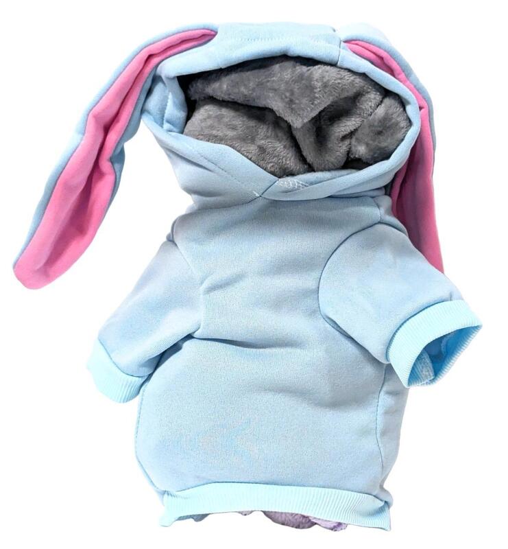 New Size Small/Med Adorable Bunny Sweater For Dogs, Neck to Base 12"