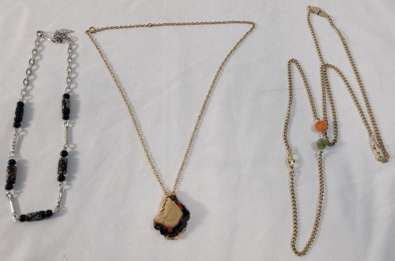 Three (3) Sarah Coventry Necklaces .
