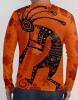 New Size XXL Men's Kokopelli Casual Long Sleeve T-Shirt with 3D Print - Vibrant Pattern, Round Neck 100% Polyester Machine washable stock photos added - 2