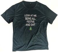 New Size XL Women's "Look At Me Being All Festive And Sh!t" Graphic T-Shirt