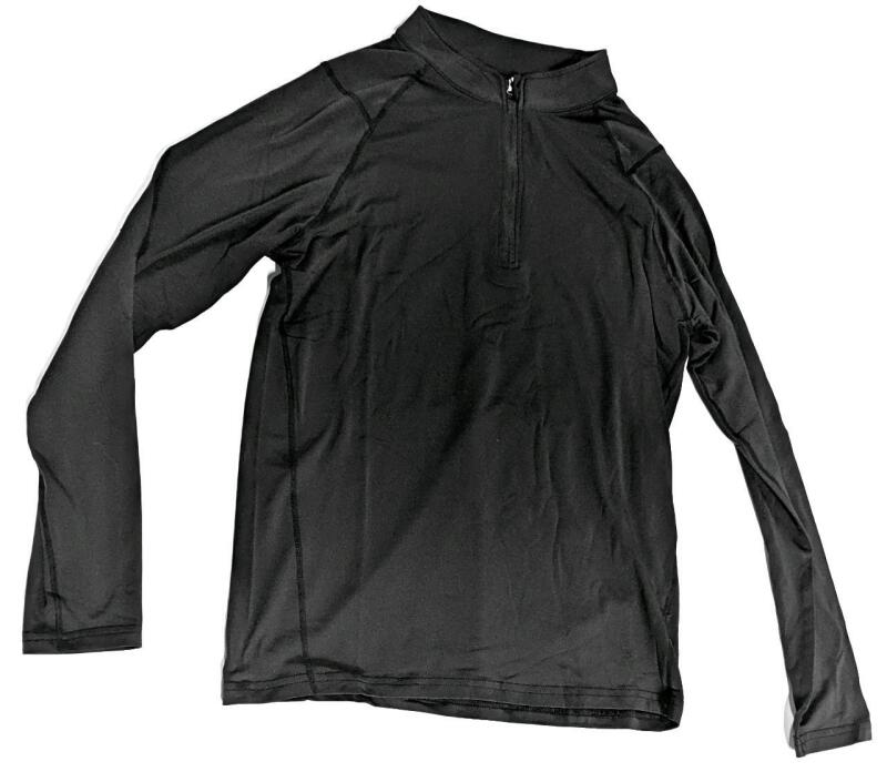 New Size MED Men's Quarter Zip Long Sleeve Workout Top