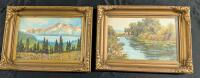 2 Vintage Framed Paintings by W. T.Wood.