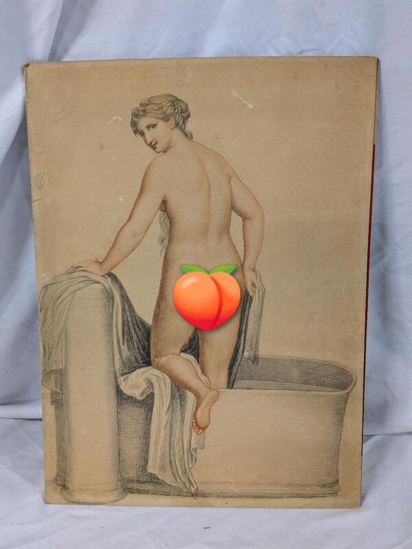 Nude Pencil Drawing. 11.5" by 16"