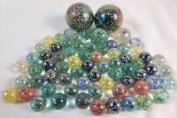 Vintage Glass Speckle Confetti Marbles .