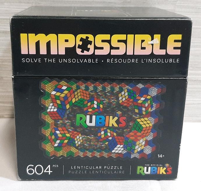 New Impossible Rubiks Cube 604pc Lenticular Puzzle
