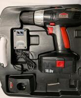 Jobmate 18v Cordless Drill. Comes with Case, Charger and Battery