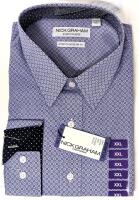 New Size 2XL Men's NICK GRAHAM Everywhere, Cotton Stretch Modern Fit Long Sleeve Shirt