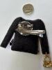 Stylish Tweed Jacket Brooch / Clip -Complete with Faux Pearls & Crystal Embellishments Jacket Arm Hold a Dangle Purse Charm approximately 2.25 x 2.5&rsquo;&rsquo; - 6