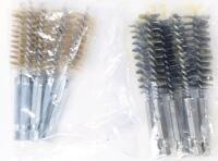 12 New Wire Brush Drill Bit Bore Cleaning Brushes, 1/4 Inch Hex Shank Stainless Steel, 4" Long