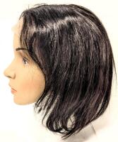 New 10" Long Bob-Haircut Pro T-Lace Front Natural 100% Human Hair Wig, Natural Colour, Undyed