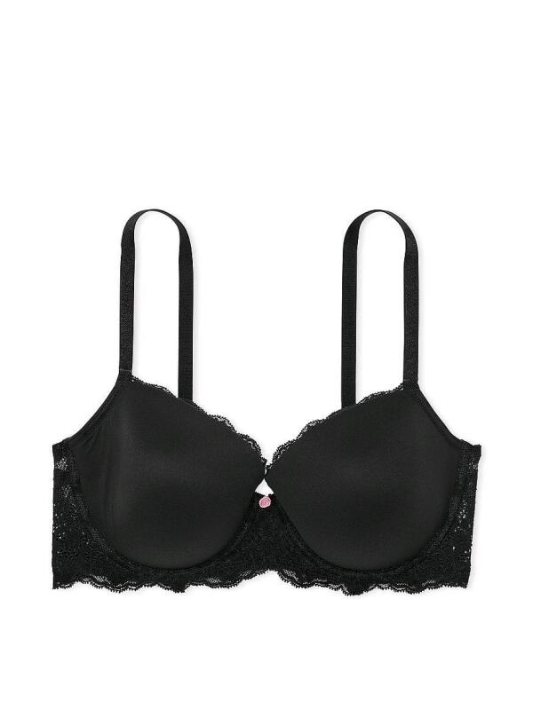 New Size 36A VICTORIA'S SECRET Dream Angels Smooth & Lace Lightly Lined Demi Bra, Retails For $69.99!