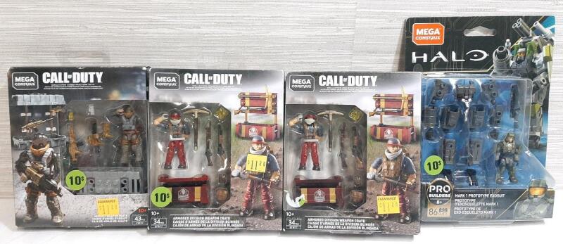 4 New Mega Construx Figure Sets, From Call of Duty & Halo