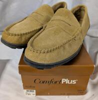 New Size 11W Women's Comfort Plus Genuine Leather Upper Driving Moccasins