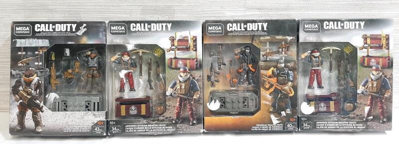 4 New Mega Construx Call of Duty Figure Packs