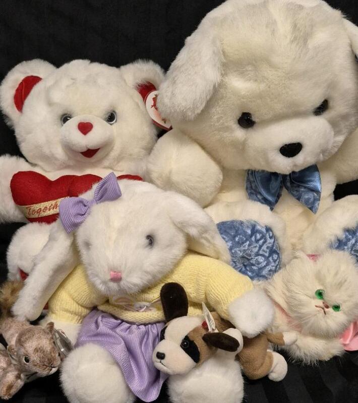 6 Plush Animals Tallest 24"