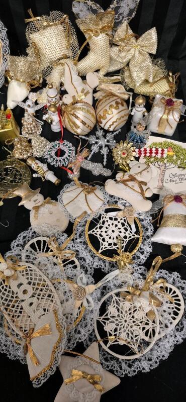 Vintage Christmas Ornaments- Mostly Handmade