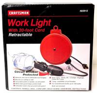 New Craftsman Work Light With 20-Foot Retractable Cord