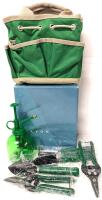 Vintage New Avon Mini Garden And Plant Care Gift Set, Canvas Tote 3.5" &times; 4" &times; 6.85"